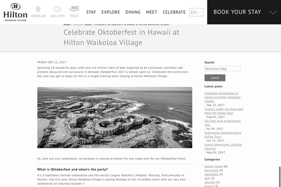 Hilton Waikoloa Village hotel exterior and grounds